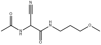 2-ACETYLAMINO-2-CYANO-N-(3-METHOXY-PROPYL)-ACETAMIDE 结构式