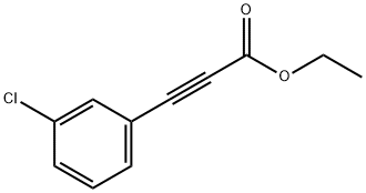 (3-CHLORO-PHENYL)-PROPYNOIC ACID ETHYL ESTER Struktur