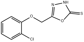 5-(2-氯苯氧基甲基)-1,3,4-噁二唑-2-硫醇,58695-63-9,结构式