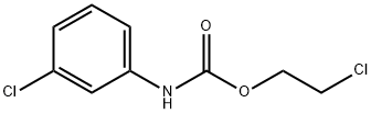 2-氯乙基N-(3-氯苯基)氨基甲酸盐,587-56-4,结构式