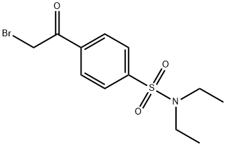 4-(BROMOACETYL)-N,N-DIETHYLBENZENESULFONAMIDE Structure