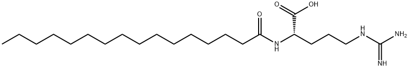 N2-(1-oxohexadecyl)-L-arginine Struktur