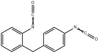 2 4'-METHYLENEBIS(PHENYL ISOCYANATE) Struktur