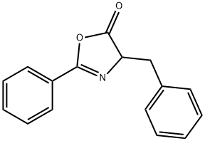 4-BENZYL-2-PHENYL-2-OXAZOLINE-5-ONE Struktur