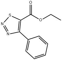 4-苯基-1，2，3-噻重氮-5-羧酸乙酯, 58756-26-6, 结构式