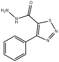 4-苯基-1,2,3-噻二唑-5-羧肼,58756-27-7,结构式