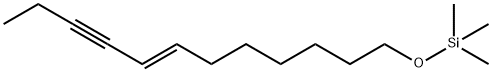 [(E)-7-ドデセン-9-イニルオキシ]トリメチルシラン 化学構造式