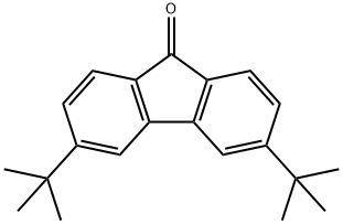 3,6-ジ(tert-ブチル)-9H-フルオレン-9-オン 化学構造式