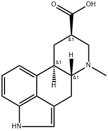 6-メチルエルゴリン-8β-カルボン酸 化学構造式