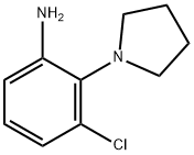 (3-クロロ-2-ピロリジン-1-イルフェニル)アミン 化学構造式