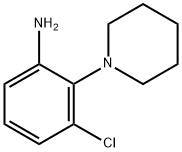3-CHLORO-2-PIPERIDIN-1-YL-PHENYLAMINE 化学構造式