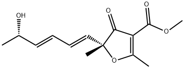 3-Acetyl-5-(5-hydroxy-1,3-hexadienyl)-4-methoxy-5-methylfuran-2(5H)-one 结构式