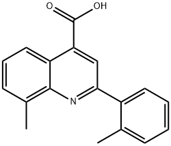 8-METHYL-2-(2-METHYLPHENYL)QUINOLINE-4-CARBOXYLICACID Structure