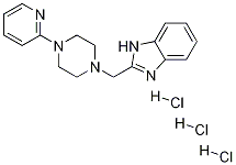 2-[[4-(2-Pyridinyl)-1-piperazinyl]Methyl]-1H-benziMidazole trihydrochloride,587870-77-7,结构式