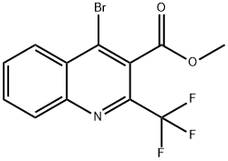 Methyl 4-bromo-2-(trifluoromethyl)quinoline-3-carboxylate,587886-19-9,结构式