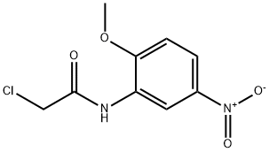 2-Chloro-N-(2-methoxy-5-nitro-phenyl)-acetamide Struktur