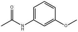 N-アセチル-3-メトキシアニリン 化学構造式