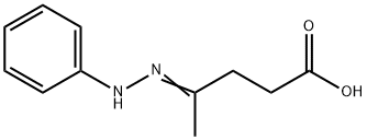4-(苯基亚肼基)戊酸 结构式