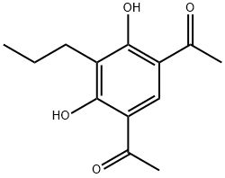 1-(5-ACETYL-2,4-DIHYDROXY-3-PROPYLPHENYL)ETHAN-1-ONE Structure