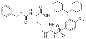 Z-ARG(MBS)-OH DCHA 结构式