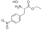 4-ニトロ-L-フェニルアラニンエチル·塩酸塩 化学構造式