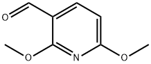 2,6-ジメトキシ-3-ピリジンカルボキシアルデヒド 化学構造式