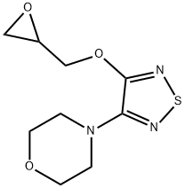 4-{4-[(2R/S)-OXIRAN-2-YLMETHOXY]-1,2,5-THIADIAZOL-3-YL}MORPHOLINE, 58827-68-2, 结构式