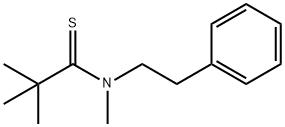 Propanethioamide,  N,2,2-trimethyl-N-(2-phenylethyl)- Struktur