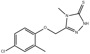 5-[(4-氯-2-甲基-苯氧基)甲基]-4-甲基-2H-1,2,4-三唑-3-硫酮, 588673-47-6, 结构式