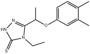 588673-85-2 5-(1-(3,4-二甲基苯氧基)乙基)-4-乙基-2,4-二氢-3H-1,2,4-三唑-3-硫酮