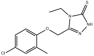 5-[(4-氯-2-甲基苯氧基)甲基]-4-乙基-4H-1,2,4-三唑-3-硫醇,588673-88-5,结构式