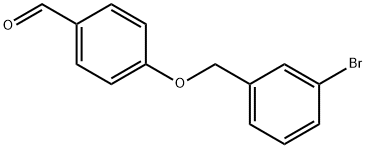 4-[(3-ブロモベンジル)オキシ]ベンズアルデヒド 化学構造式