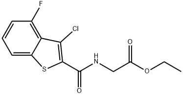 Glycine, N-[(3-chloro-4-fluorobenzo[b]thien-2-yl)carbonyl]-, ethyl ester (9CI)|