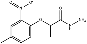 2-(4-甲基-2-硝基苯氧基)丙酰肼 结构式