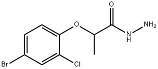 2-(4-BROMO-2-CHLOROPHENOXY)PROPANOHYDRAZIDE Struktur