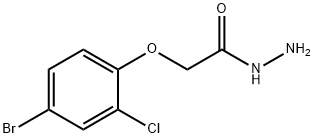 2-(4-BROMO-2-CHLOROPHENOXY)ACETOHYDRAZIDE Structure
