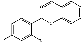2-[(2-CHLORO-4-FLUOROBENZYL)OXY]BENZALDEHYDE Struktur