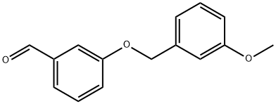 3-[(3-メトキシベンジル)オキシ]ベンズアルデヒド 化学構造式