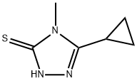 5-环丙基-4-甲基-4H-[1,2,4]三唑-3-硫醇,588687-37-0,结构式