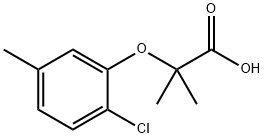 2-(2-クロロ-5-メチルフェノキシ)-2-メチルプロパン酸 化学構造式