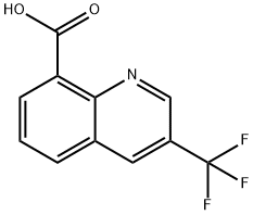 3-(TRIFLUOROMETHYL)QUINOLINE-8-CARBOXYLIC ACID, 588702-66-3, 结构式