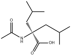 Leucine,  N-acetyl-2-(2-methylpropyl)- Structure