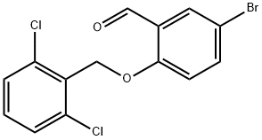 5-BROMO-2-[(2,6-DICHLOROBENZYL)OXY]BENZALDEHYDE Structure