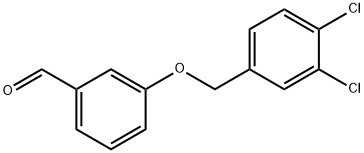 3-[(3,4-ジクロロベンジル)オキシ]ベンズアルデヒド 化学構造式