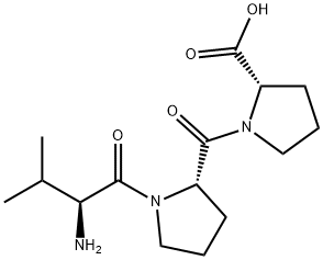 H-VAL-PRO-PRO-OH Structure