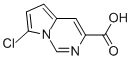 7-クロロピロロ[1,2-C]ピリミジン-3-カルボン酸塩酸塩 化学構造式