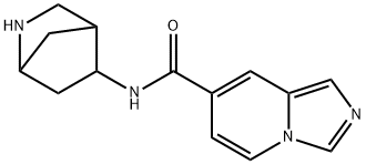 Imidazo[1,5-a]pyridine-7-carboxamide, N-2-azabicyclo[2.2.1]hept-5-yl- (9CI) Struktur