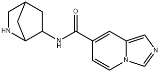 Imidazo[1,5-a]pyridine-7-carboxamide, N-2-azabicyclo[2.2.1]hept-6-yl- (9CI) Struktur