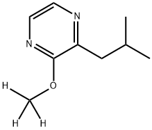 2‐イソブチル‐3‐メトキシ‐D3‐ピラジン 化学構造式