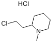 2-(2-Chloroethyl)-1-methylpiperidine hydrochloride Structure
